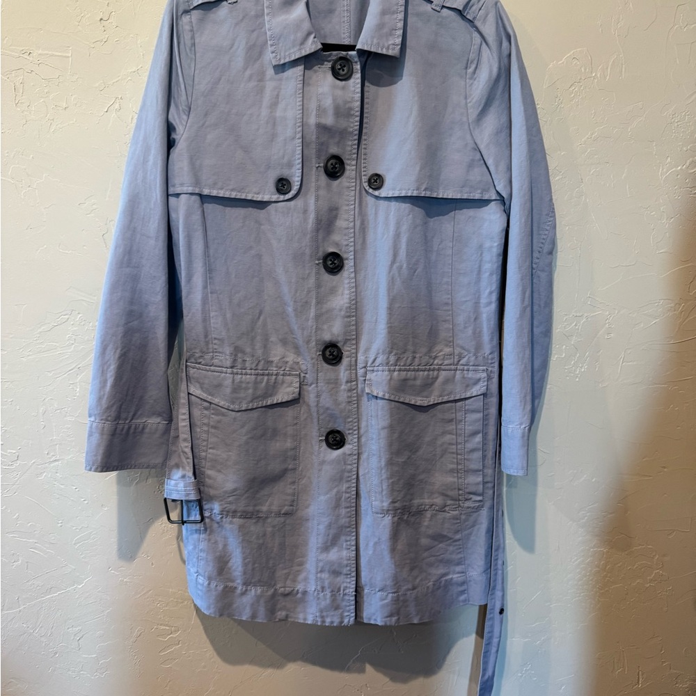 CAbi Purple Utility Jacket with Lightweight Fabric and Long Sleeves